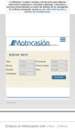How motocasion.com looks like on a mobile device such as an iPhone.