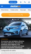 How motor.es looks like on a mobile device such as an iPhone.