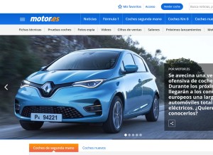 How motor.es looks like on a tablet such as an iPad.