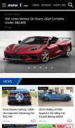 How motor1.com looks like on a mobile device such as an iPhone.