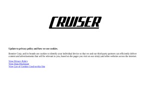 How motorcyclecruiser.com looks like on a tablet such as an iPad.