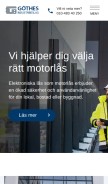 How motorlas.se looks like on a mobile device such as an iPhone.