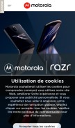 How motorola.com looks like on a mobile device such as an iPhone.