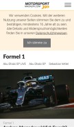 How motorsport-magazin.com looks like on a mobile device such as an iPhone.
