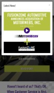 How motorwebs.com looks like on a mobile device such as an iPhone.