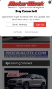 How motorweek.org looks like on a mobile device such as an iPhone.