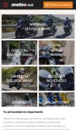 How motos.net looks like on a mobile device such as an iPhone.