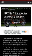 How motoservices.com looks like on a mobile device such as an iPhone.