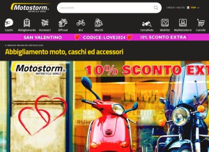 How motostorm.it looks like on a tablet such as an iPad.