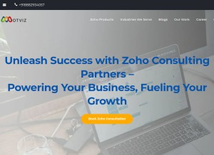 How motviz.com looks like on a tablet such as an iPad.