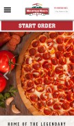 How mountainmikespizza.com looks like on a mobile device such as an iPhone.