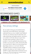 How mousebreaker.com looks like on a mobile device such as an iPhone.