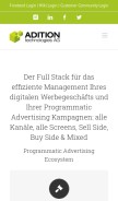 How movad.de looks like on a mobile device such as an iPhone.
