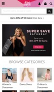 How movedancewear.com looks like on a mobile device such as an iPhone.