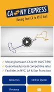 How moveeast.com looks like on a mobile device such as an iPhone.