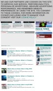 How movies.com looks like on a mobile device such as an iPhone.
