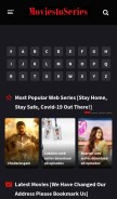 How moviestoseries.com looks like on a mobile device such as an iPhone.