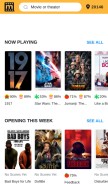 How movietickets.com looks like on a mobile device such as an iPhone.