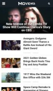 How movieweb.com looks like on a mobile device such as an iPhone.