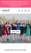 How moxiesassandclass.com looks like on a mobile device such as an iPhone.