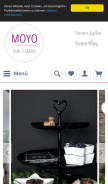 How moyo-shop.de looks like on a mobile device such as an iPhone.