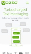 How mozeo.com looks like on a mobile device such as an iPhone.