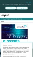 How mp.pl looks like on a mobile device such as an iPhone.