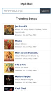 How mp3ball.xyz looks like on a mobile device such as an iPhone.