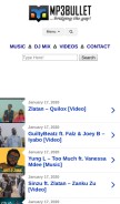 How mp3bullet.ng looks like on a mobile device such as an iPhone.