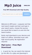 How mp3juice.ooo looks like on a mobile device such as an iPhone.