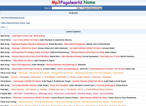 How mp3pagalworld.org looks like on a tablet such as an iPad.