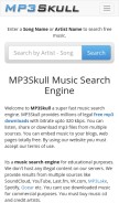 How mp3skulls.icu looks like on a mobile device such as an iPhone.