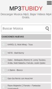 How mp3tubidy.org looks like on a mobile device such as an iPhone.