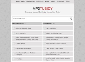 How mp3tubidy.org looks like on a tablet such as an iPad.