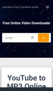 How mp3ytb.cc looks like on a mobile device such as an iPhone.