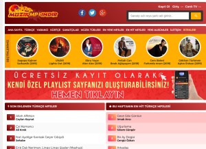 How mp3yukleindir.com looks like on a tablet such as an iPad.
