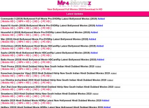 How mp4-moviez.monster looks like on a tablet such as an iPad.
