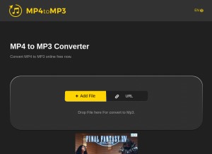 How mp4tomp3pro.com looks like on a tablet such as an iPad.