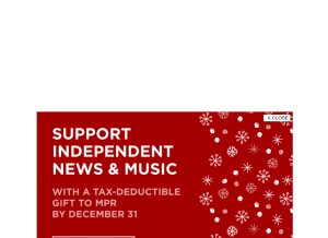 How mpr.org looks like on a tablet such as an iPad.