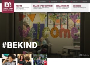 How mpsomaha.org looks like on a tablet such as an iPad.