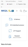 How mql5.in looks like on a mobile device such as an iPhone.