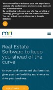 How mrisoftware.com looks like on a mobile device such as an iPhone.