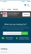 How mrosupply.com looks like on a mobile device such as an iPhone.