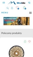 How mrozbike.pl looks like on a mobile device such as an iPhone.