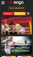 How mrringo.com looks like on a mobile device such as an iPhone.