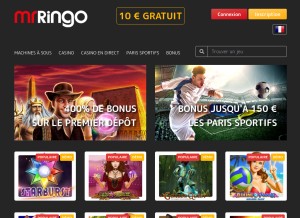 How mrringo.com looks like on a tablet such as an iPad.