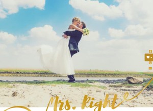 How mrsright-muenchen.de looks like on a tablet such as an iPad.