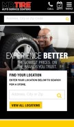 How mrtire.com looks like on a mobile device such as an iPhone.