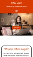 How ms-office-login.com looks like on a mobile device such as an iPhone.