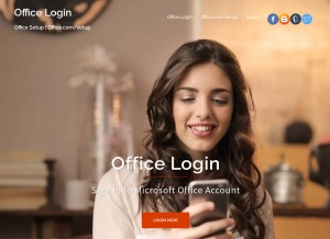 How ms-office-login.com looks like on a tablet such as an iPad.